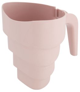 משפך/כוס גמישה ומתקפלת לשטיפה ומשחק באמבט - ורוד