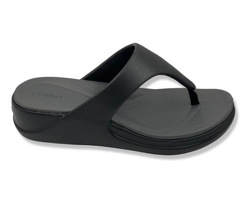 כפכפי קרוקס רוקי לנשים Crocs Boca Flip בצבע שחור 207417BLK