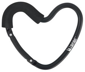 שאקל לב לתלייה על עגלת תינוק - שחור