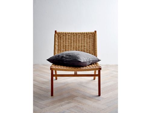 כרית פשתן Linen - אפור פחם