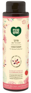 מרכך אדום לשיער רגיל עד שמן 500 מ"ל ecoLove