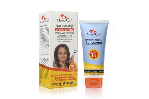 קרם הגנה לגוף לתינוקות וילדים SPF15 