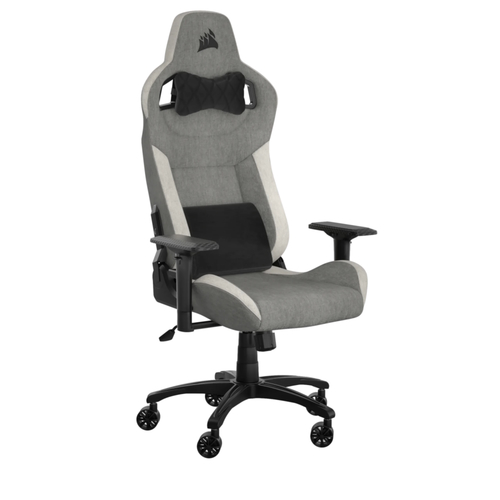 כיסא גיימינג בד CORSAIR T3 RUSH 2023 Fabric White Grey