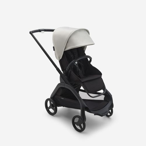 עגלת משולבת Bugaboo Dragonfly בוגבו דרגונפליי שלדה שחורה בד שחור גגון לבן מיסטי