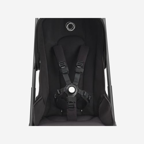 עגלת משולבת Bugaboo Dragonfly בוגבו דרגונפליי שלדה שחורה בד שחור גגון לבן מיסטי