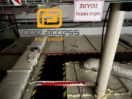 מענה משלים לאבטחת עובדי גובה – משטחי דריכה – מפעל בשדרות