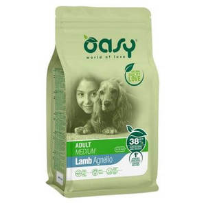 אואסי כבש בוגר גזע בינוני 12 ק"ג | Oasy Life Stage Adult Medium Lamb 12kg