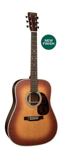 גיטרה אקוסטית +ארגז MARTIN D28 SATIN Amberburst