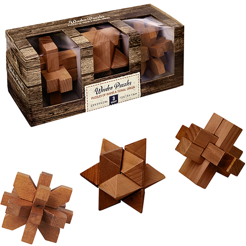 סט 3 משחקי חשיבה פאזל Puzzles set