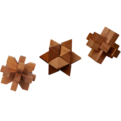 סט 3 משחקי חשיבה פאזל Puzzles set