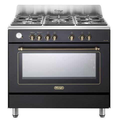 תנור משולב כיריים בעיצוב וינטג' Delonghi NDS-953