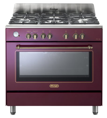 תנור משולב כיריים בעיצוב וינטג' Delonghi NDS-953