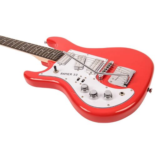 זוית נוספת Rapier 33 Electric Guitar ~ Left Hand Fiesta Red