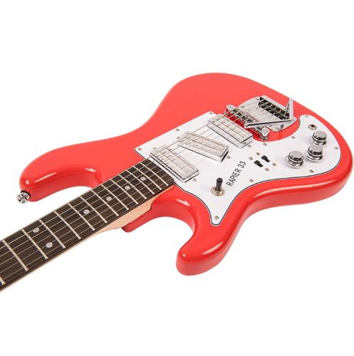 זוית נוספת Rapier 33 Electric Guitar ~ Left Hand Fiesta Red