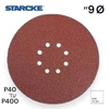 נייר ליטוש 9 | מגרעין 40 עד 400 | עם 8 חורים - STARCKE