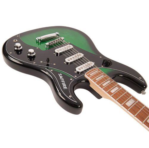 זוית נוספת Rapier Saffire 12 String Electric Guitar ~ Greenburst