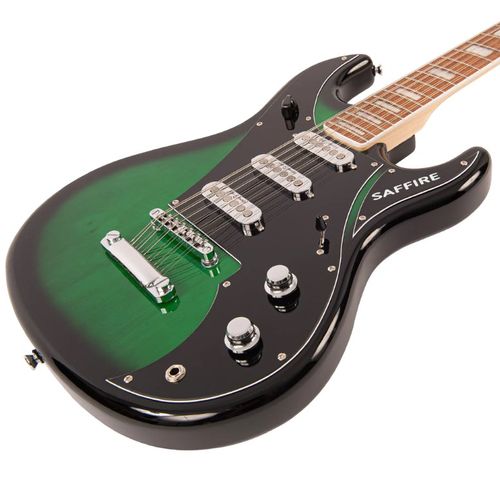 זוית נוספת Rapier Saffire 12 String Electric Guitar ~ Greenburst