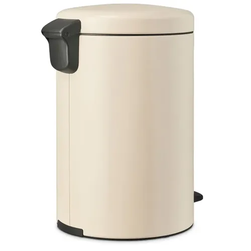 פח ברבנטיה 20 ליטר Brabantia בז' מתוך קולקציית פחי אשפה לשירותים (מבט נוסף) - פריט מעוצב לעיצוב חלל רחצה מודרני ויוקרתי