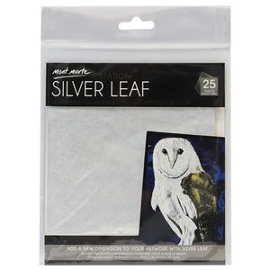 עלי כסף חיקוי 14X14 ס"מ Imitation Silver Leaf Signature
