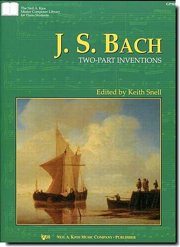 ספר תווים J.S. Bach, Two-Part Inventions