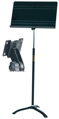 עמוד תווים תזמורתי מקצועי עם מנגנון קפיץ OMS-30 בצבע שחור 900762 מבית GEWA (Germany)