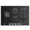 כיריים גז 5 להבות 75 ס"מ דגם NDG40N דלונגי DeLonghi זכוכית שחורה
