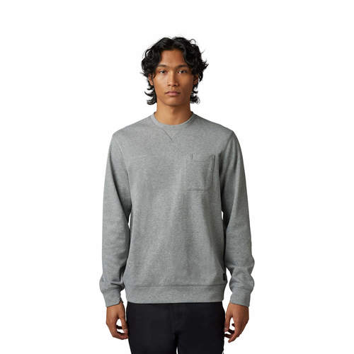 חולצה ארוכה עם כיס אפור - LEVEL UP LS PKT TEE V23