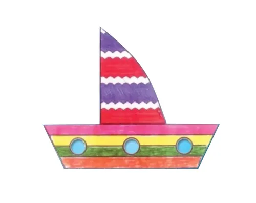 עבודת יצירה תלת ממדית - אונייה - 36 יח'