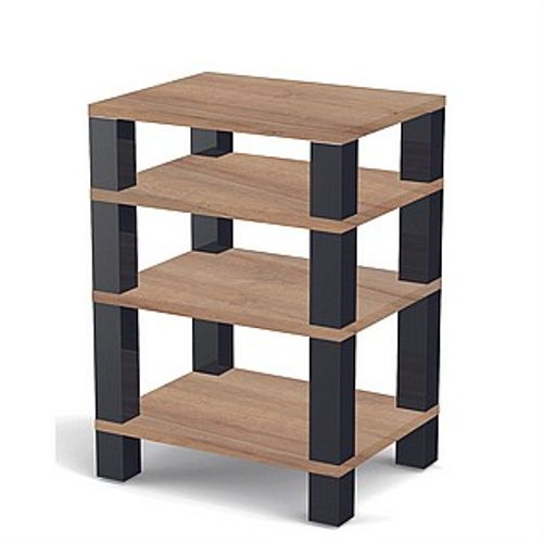 שולחן סטריאו עם מדפי עץ SONOROUS RX5040 סונורוס - שחור ועץ בהיר