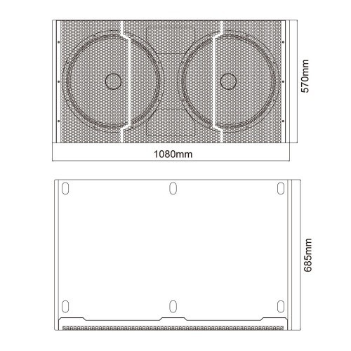 סאב וופר מוגבר BLG BW16-218WA45