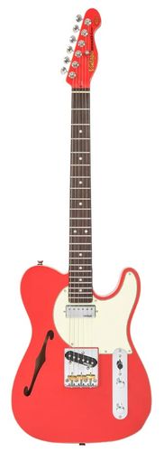 Vintage V72 ReIssued Electric Guitar ~ Firenza Red