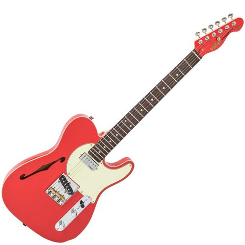 זוית נוספת Vintage V72 ReIssued Electric Guitar ~ Firenza Red