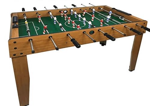 שולחן כדורגל גדול ואיכותי עם 8 שורות שחקנים ושוערים