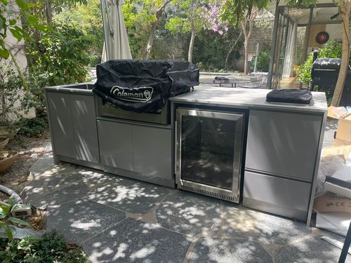 מטבח חוץ בהתאמה גריל מאסטר