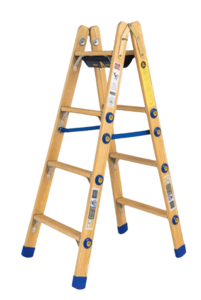 סולם עץ רב מקצועי 2X4 שלבים