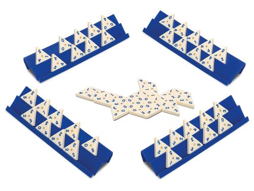 דומינו קוביות בצורת משולש למשחק דומינו מאתגר