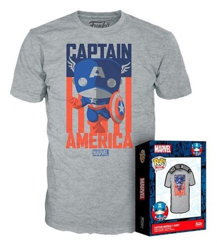 חולצת T פנקו פופ: Captain America מידה L לארג'
