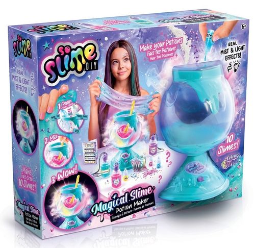 ערכת הכנת 10 סוגי סליים קסום כולל קדירה עם אפקט ערפל ואורות