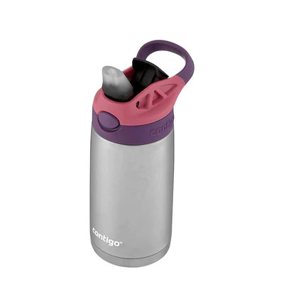 בקבוק ילדים מתכת CONTIGO Cleanable ורוד 385 מ