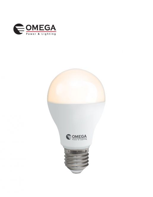 נורת לד OMEGA A60 E27 15W אור חם