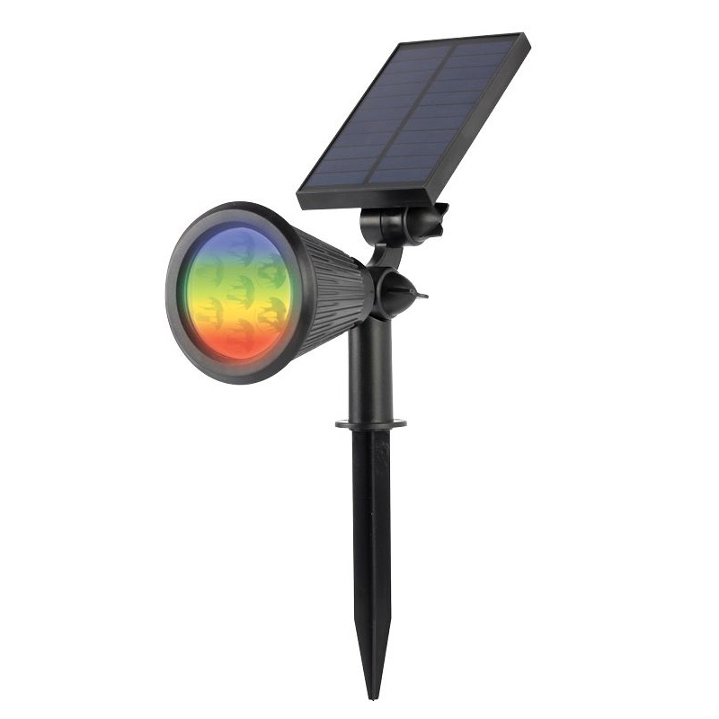 דוקרן גינה סולארי RGB 3W שחור Omega אומגה 