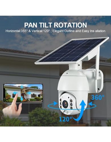 מצלמת אבטחה WIFI סולארית IP65 1080P/HD PTZ SMARTR
