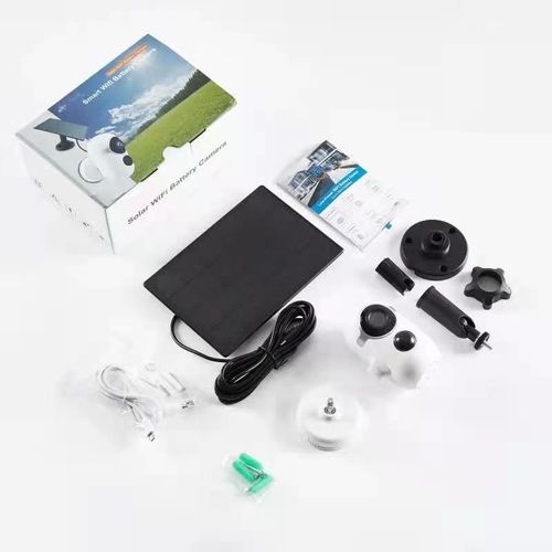 מצלמת WIFI סולארית נייחת SMARTR ,1080P HD ,IP65