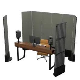 ערכת חדר בקרה נייד מודולרי (צבע אפור) Artnovion Mobile Producer Kit