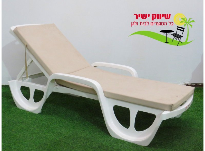 ריפוד למיטת שיזוף ירוק בקבוק