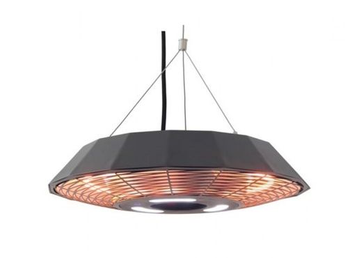 פטריית חימום חשמלית תלויה עם שלט S.Patio 2000W - צבע שחור (דגם 37090)