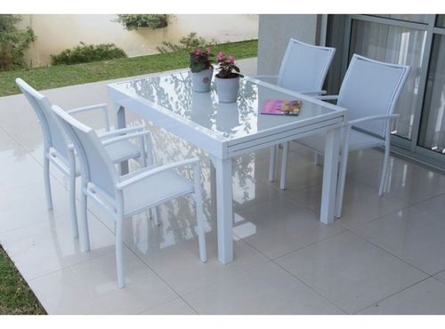 מערכת גן שולחן ו-4 כסאות דגם בנפיקה