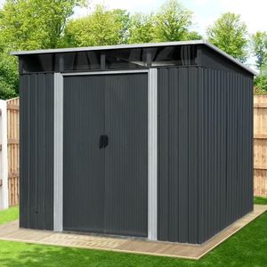 מחסן מתכת דגם PS0608 מידה 2.38X1.94 Garden Top