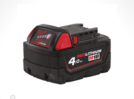 סוללת ליתיום מילווקי MILWAUKEE 18V 4Ah דגם M18 B4