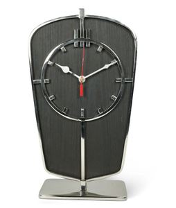  שעון שולחני ארט דקו כסוף Art Deco Desk Clock Silver